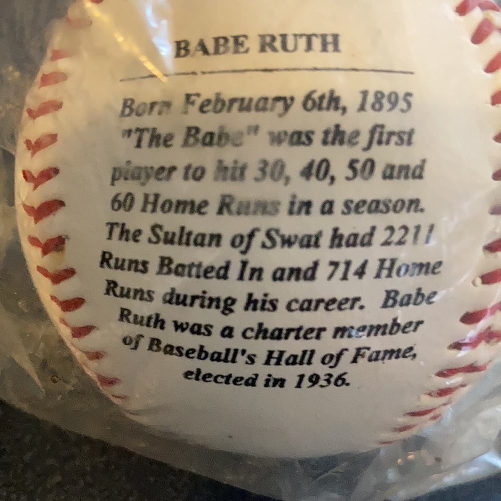 Babe Ruth Commemorative Baseball - image 3
